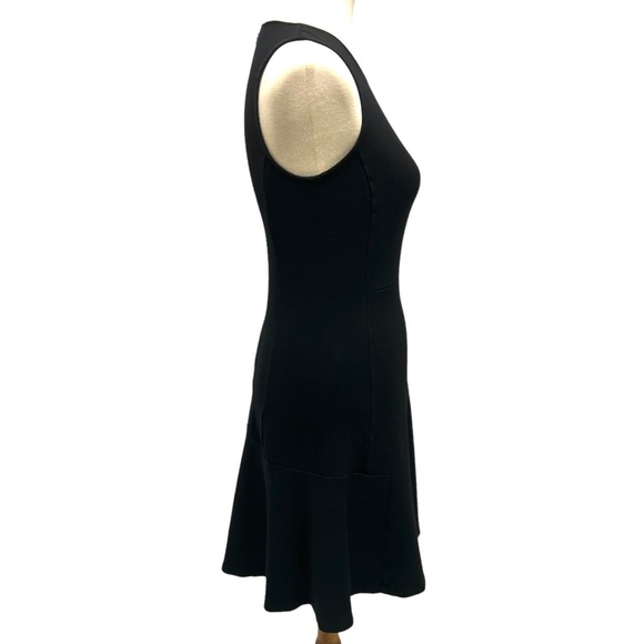 Theory Black Sleeveless Flounce Hem LBD Dress - Picture 5 of 9